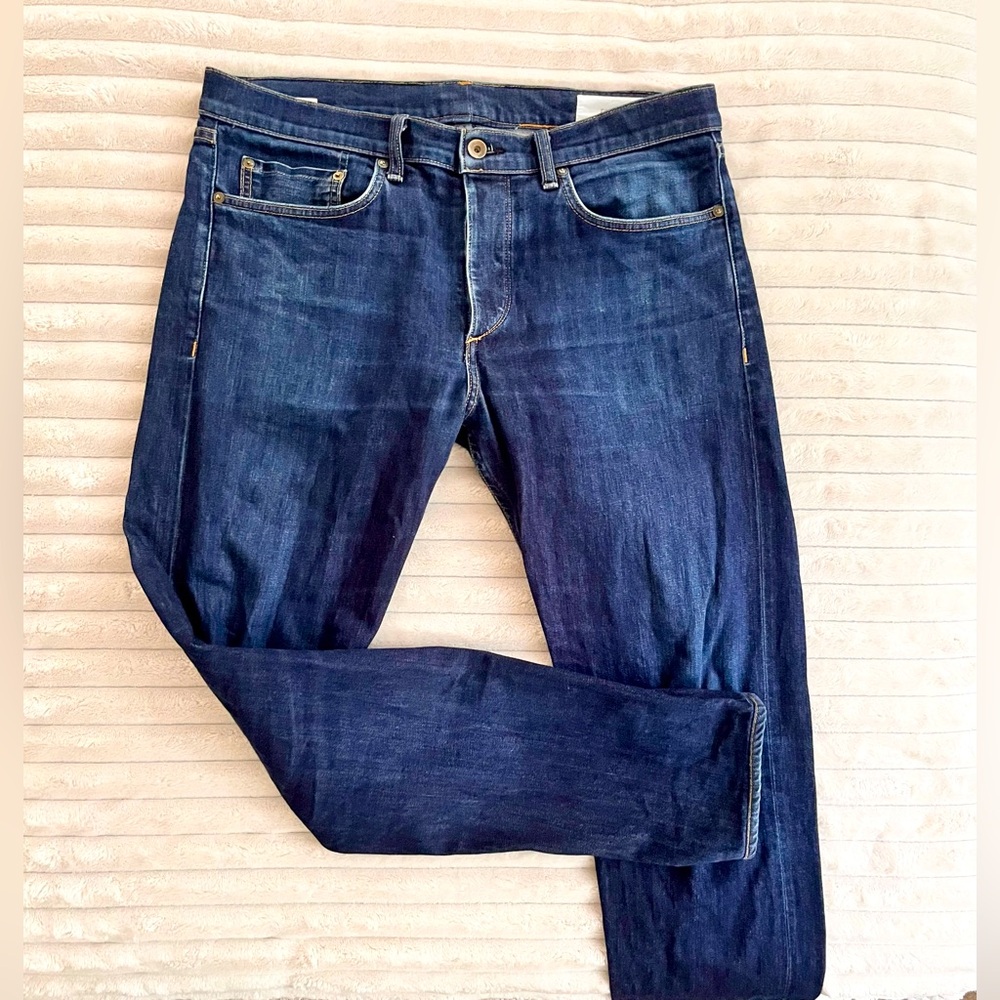 Men's Rag & Bone 36x32 Slim Fit Blue Jeans